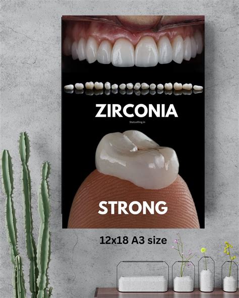 Strong zirconia crown poster for dental clinic without frame : Amazon ...