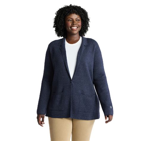 'Spark' Sweater Blazer Women's - Navy - Spark Shop
