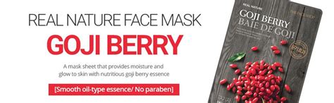 Buy The Faceshop Real Nature Goji Berry Face Mask, 20g (Pack of 1 sheet ...