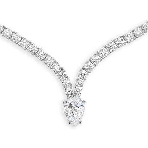 Blue Necklace for Women – Sapphire Diamond V-Curve Design - Amalfa
