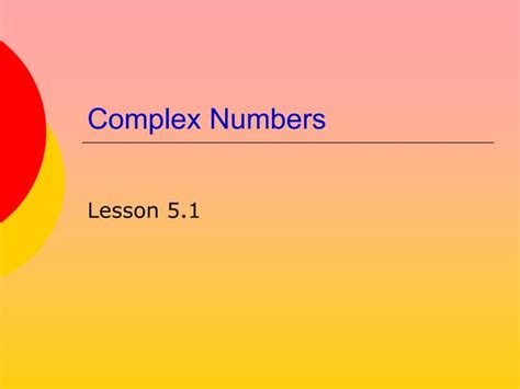 Image result for Lecture On Complex Numbers