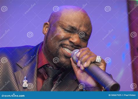 Black African Male Singing Live Stock Image - Image of singing, ring ...