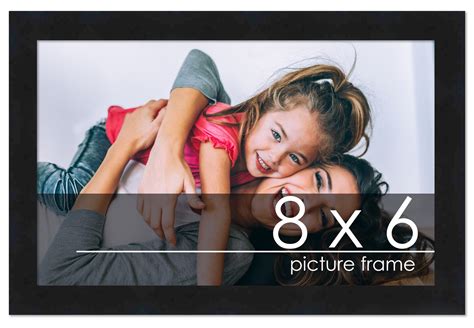 8x6 Solid Wood Picture Frame with UV-Resistant Acrylic & Acid-Free ...