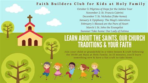 Faith Builders Club for Kids 2025-2026, 271 4th St Way, Fond du Lac, WI ...