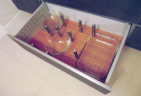 Bamboo Pull Out Plate Organizer for Drawers for Tandembox, Ergo Fit ...