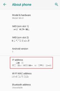 Image result for Find IP Address of Android Phone