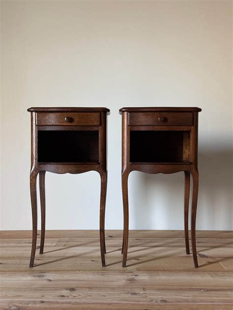 French vintage bedside tables | Vintage english bedside tables, 1900s ...