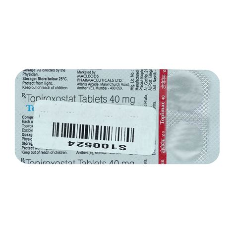 Topimac 40 Tablet 10's Price, Uses, Side Effects, Composition - Apollo ...