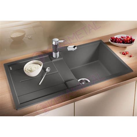 BLANCO METRA 5 S Silgranit PuraDur sudopera, 860x500mm, stena siva ...