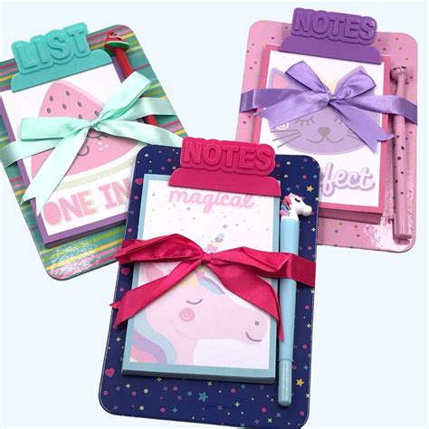 MY PARTY SUPPLIERS Magical Unicorn Writing Notepad with Pen/Note pad ...