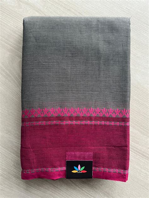 Thread Border Chettinad Cotton Saree - 26340 – FABK