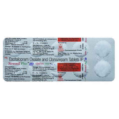 Stresnil Plus 5.5 Tablet | Uses, Side Effects, Price | Apollo Pharmacy