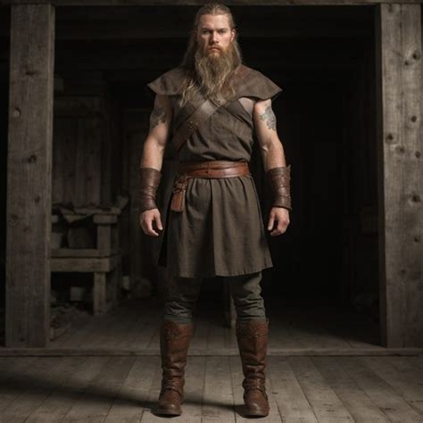 Authentic Viking Nordic Costume Nordic Warrior Cosplay Outfit Handmade ...