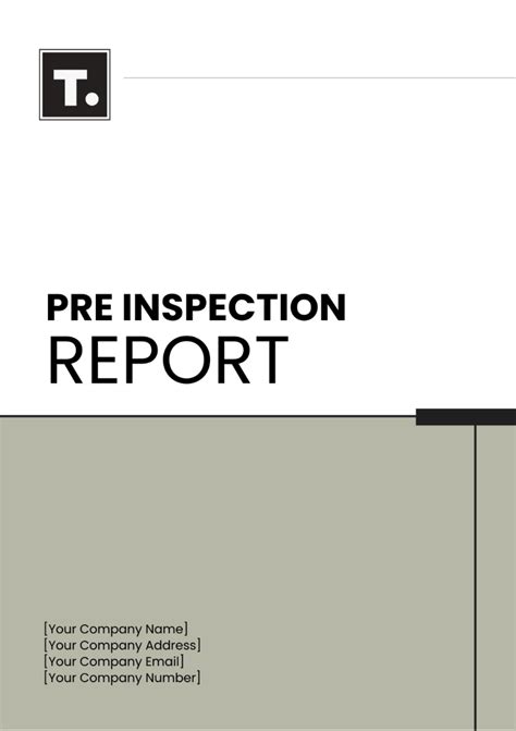 Image result for Visual Inspection Report Example