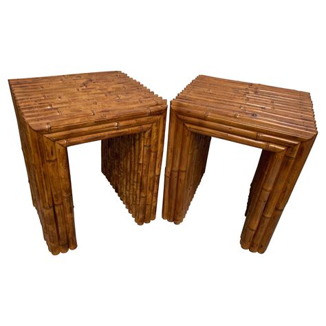 Vintage Bamboo Side Table at 1stDibs | vintage bamboo end table ...