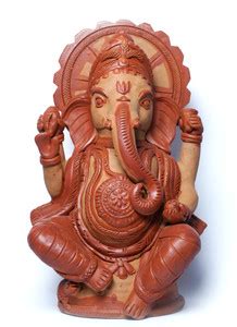 Terracotta Ganesha Statue Mitti Cool Terracotta Clay Ganesh ji ...