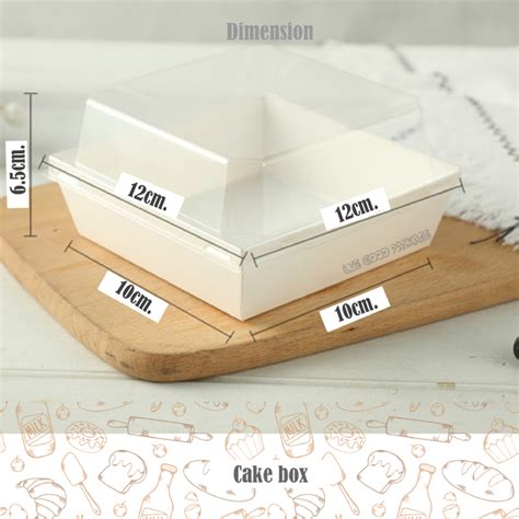 กล่องใส่เค้กฝาใส1/2 Pond กล่องเค้กแนวเกาหลี กล่องเค้กมินิมอล | Cake box ...