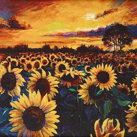 Buy Corsica Aura Sunflower Field Picture Frame - 50x30cm from Corsica ...