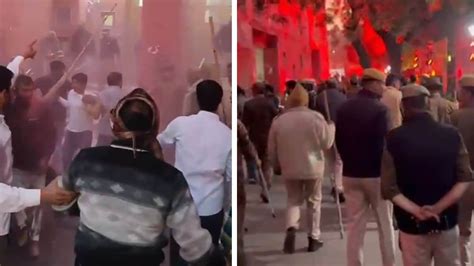 जयपुर नगर निगम ग्रेटर में तोड़फोड़, सफाई कर्मचारियों और पुलिसकर्मियों ...