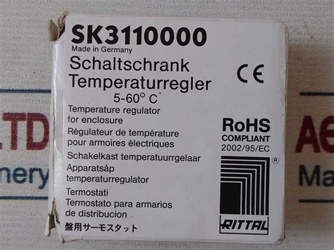Rittal Sk3110000 Temperature Regulator Thermostat 114054-3110 Rev F ...