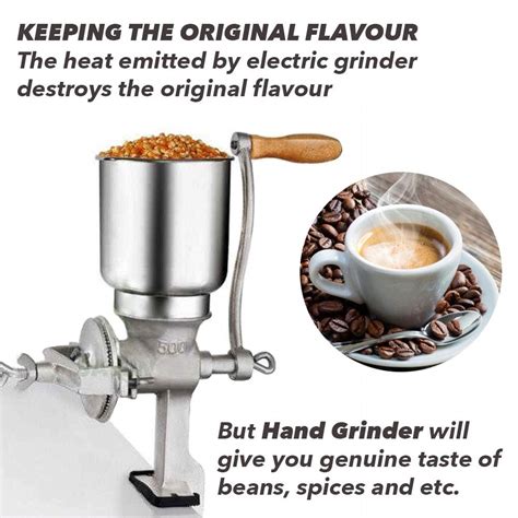 Grain Mill Iron Wondermill Grain Grinder Manual Mill Food Grinder Hand ...