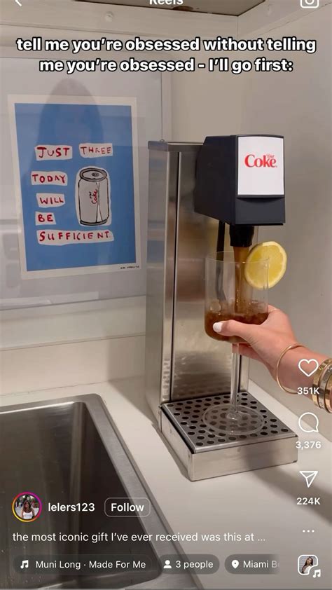 Diet Coke dispenser in 2025 | Home fountain, Dream life house, Soda ...