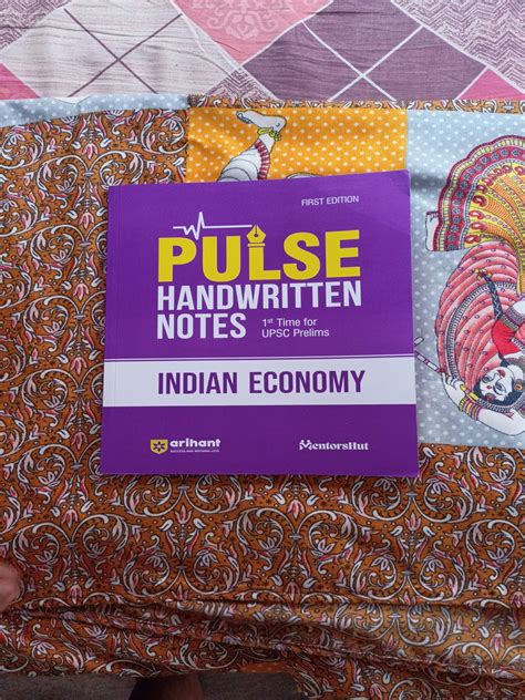 Buy Arihant PULSE INDIAN ECONOMY Coloured Handwritten Notes | 1st Time ...