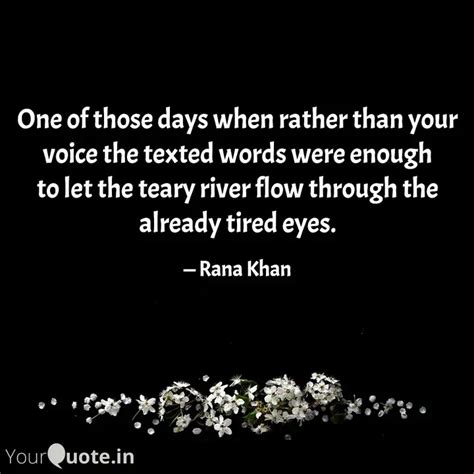 One of those days when ra... | Quotes & Writings by Rana Khan | YourQuote