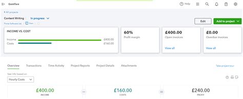 Image result for Using Projects in QuickBooks Online