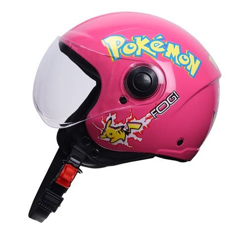 Xinor Kids' Open-Face Motorcycle Helmet – Pokémon Sticker Design (ISI ...