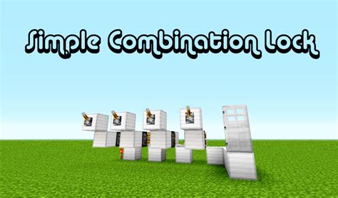 Image result for Simple Minecraft Combination Lock