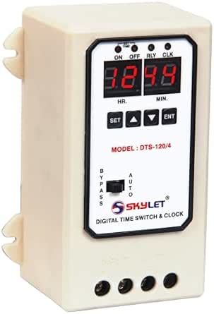 SKYLET DTS-120/4 Programmable Electronic Timer Switch single phase ...