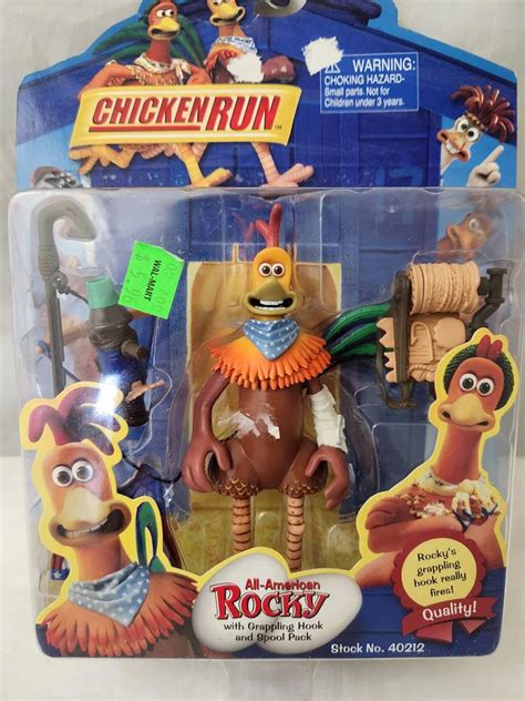 Playmates Dreamworks Chicken Run Rocky Figure Spool Pack 40212 SEALED ...