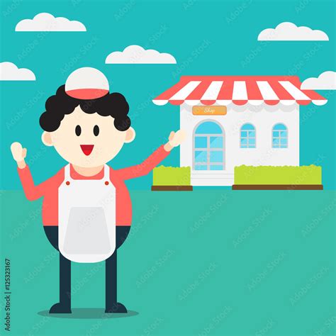 Shop Owner Cartoon 的图像结果
