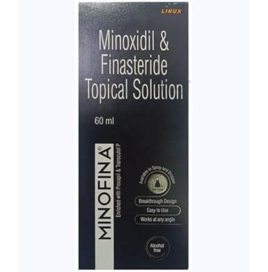 Minofina - Bottle of 60ml Solution with Minoxidil and Finasteride ...