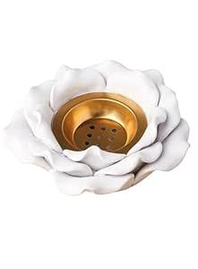 Buy TIOG Ceramic Lotus Candle Tealight Holder, Lotus Petals Style ...