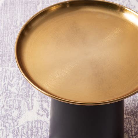 Buy Iron Side Table with Gold Top Online at Best Price in India | Nestroots