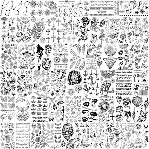 EGMBGM 52 Sheets Tiny Small Temporary Tattoos For India | Ubuy