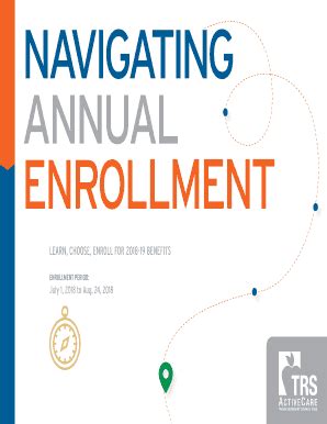Fillable Online 2018 TRS-ActiveCare Enrollment Guide. Everything you ...
