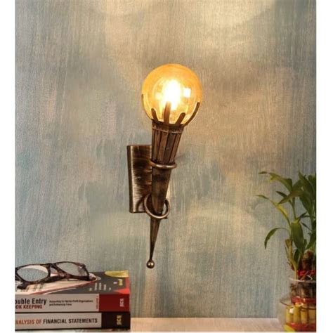 Carsten Metal & Glass Indoor/Outdoor Wall Light/Wall Lamp Lighting for ...