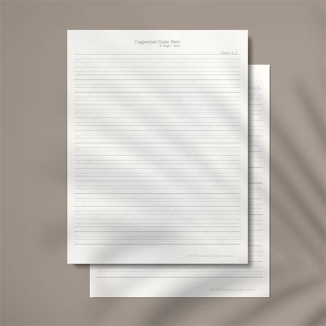 Image result for Copperplate Guide Sheet