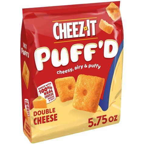 Cheez-It Puff'd Double Cheese Cheesy Baked Snacks - Shop Crackers ...