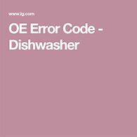 Image result for LG Washer OE Code Troubleshoot
