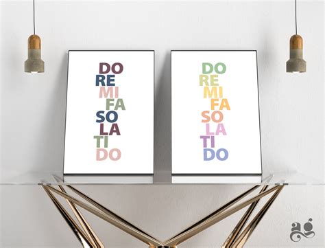 Buy The Sound of Music Do Re Mi Prints, Color Options Set of 2, Music ...