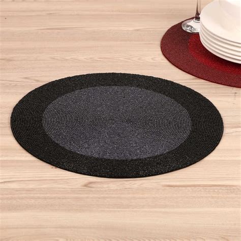 Buy Cinder Round Placemat from Home Centre at just INR 500.0