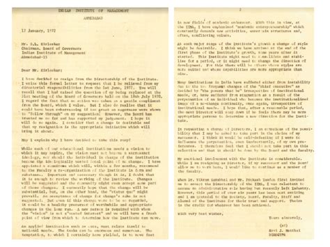 Copy of Letter - Ravi J. Matthai @ Archives