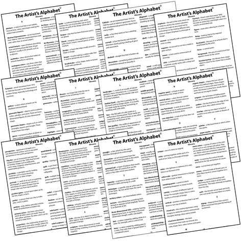 Art Vocabulary Word Wall Bulletin Board Poster Set - The Artist’s ...