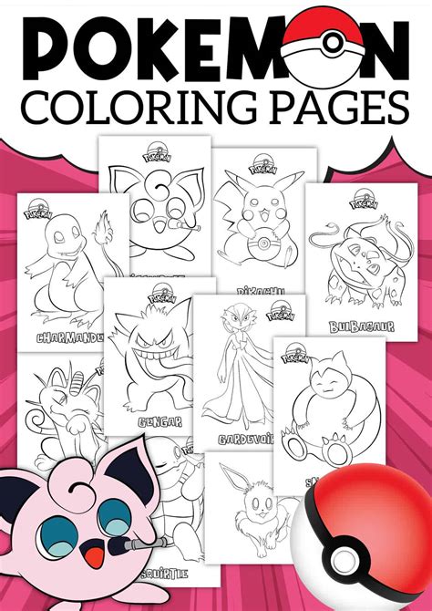 Free Printable Pokemon Coloring Pages: Unleash Your Inner Trainer