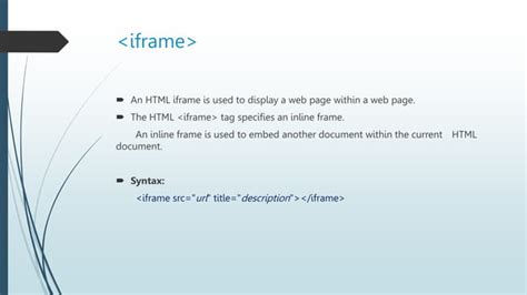 HTML Iframe Examples 的图像结果