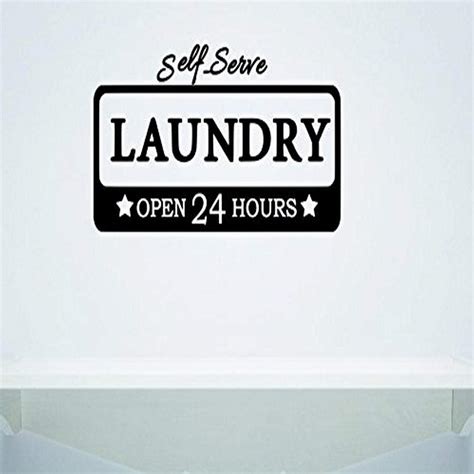 Design with Vinyl Moti 1350 3 Self Serve Laundry Open Sign Housekeeping ...